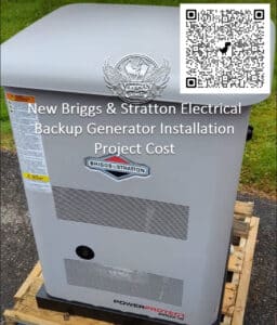 Briggs stratton 20kw standby generator installation project In this standby gas generator we use parts, information, job site, camping, one, home generator, consultation, size, form to professionally mount the unit on the concrete pad at the end of installation.