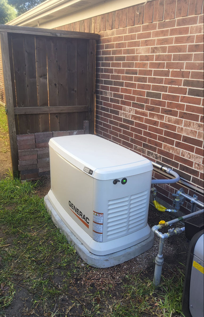 Generac generator for whole house near Spring, TX
